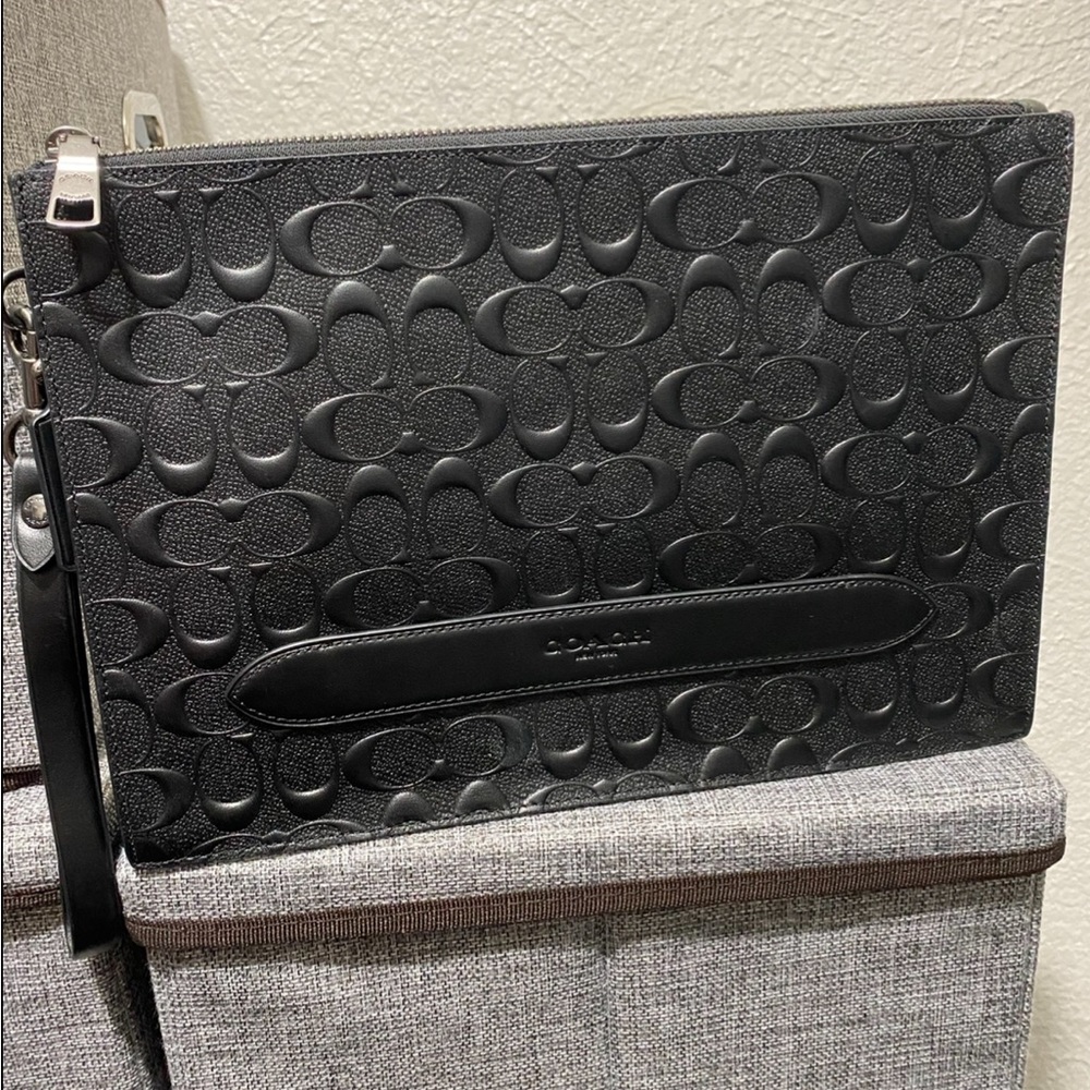 Black coach pouch